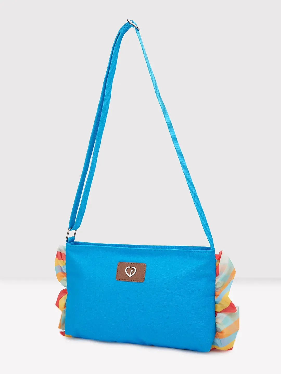 Caprese Oakley Large Turquoise Sling Bag