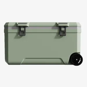 Car Camping Coolers for Jeep Wrangler JL Unlimited/Wrangler 4XE/MK4, Waterproof Portable Cooler, Leak Proof Picnic Insulated Bag, Ultra-Light Premium Ice Chest Box,A-Green-120L