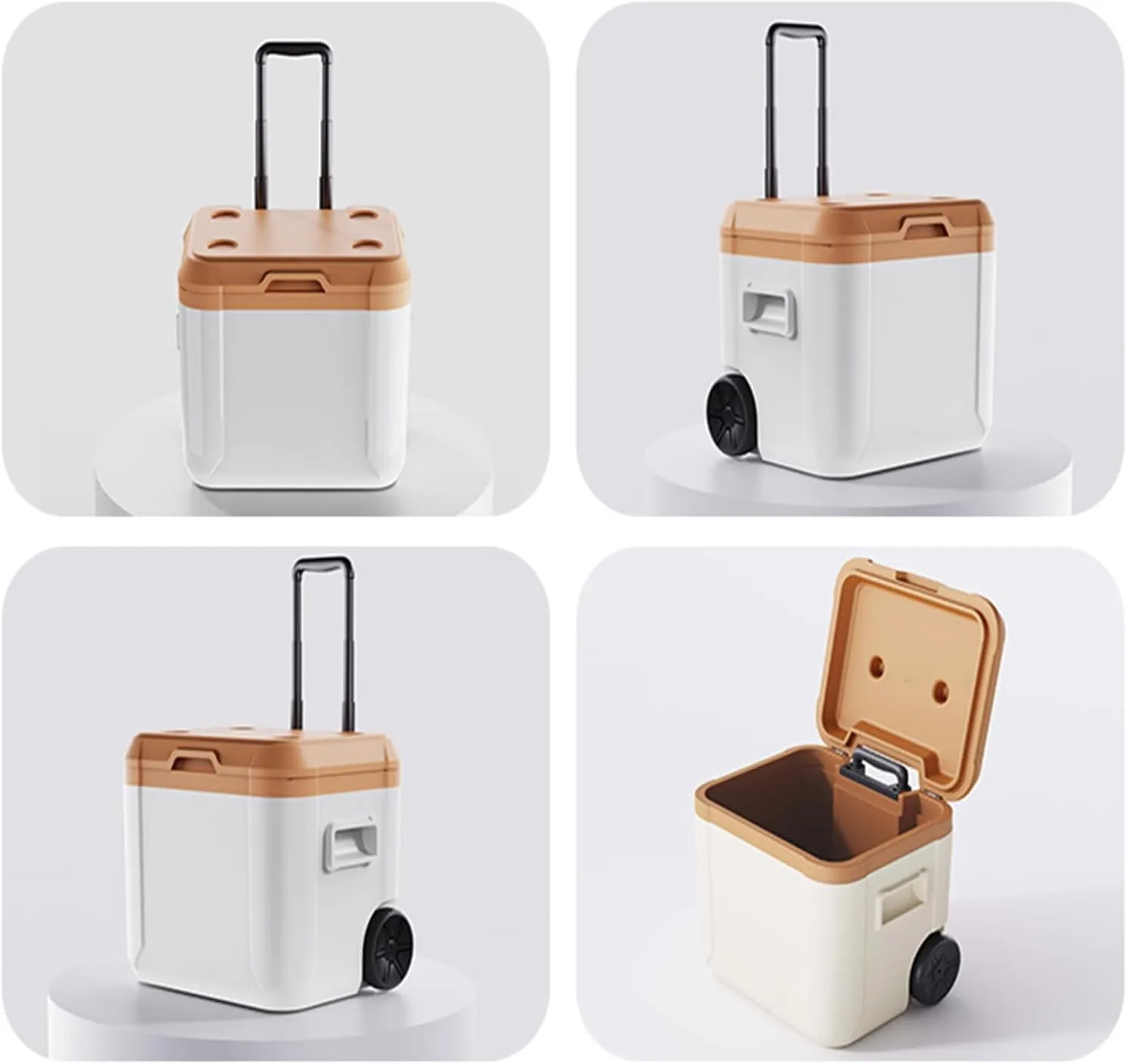 Car Camping Coolers for Kia Ceed/EV3/EV6/EV9/Niro/Optima/Picanto/Rio, Leak Proof Cooler, Portable Lightweight Ice Chest Box, Compartments Waterproof Insulated Bag