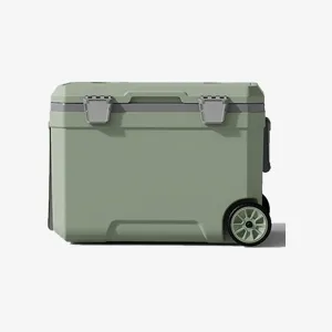 Car Camping Coolers for Volkswagen ID.4/Nivus/Atlas/GLI Jetta A6/Polo, Waterproof Portable Cooler, Leak Proof Picnic Insulated Bag, Ultra-Light Premium Ice Chest Box,A-Green-45L