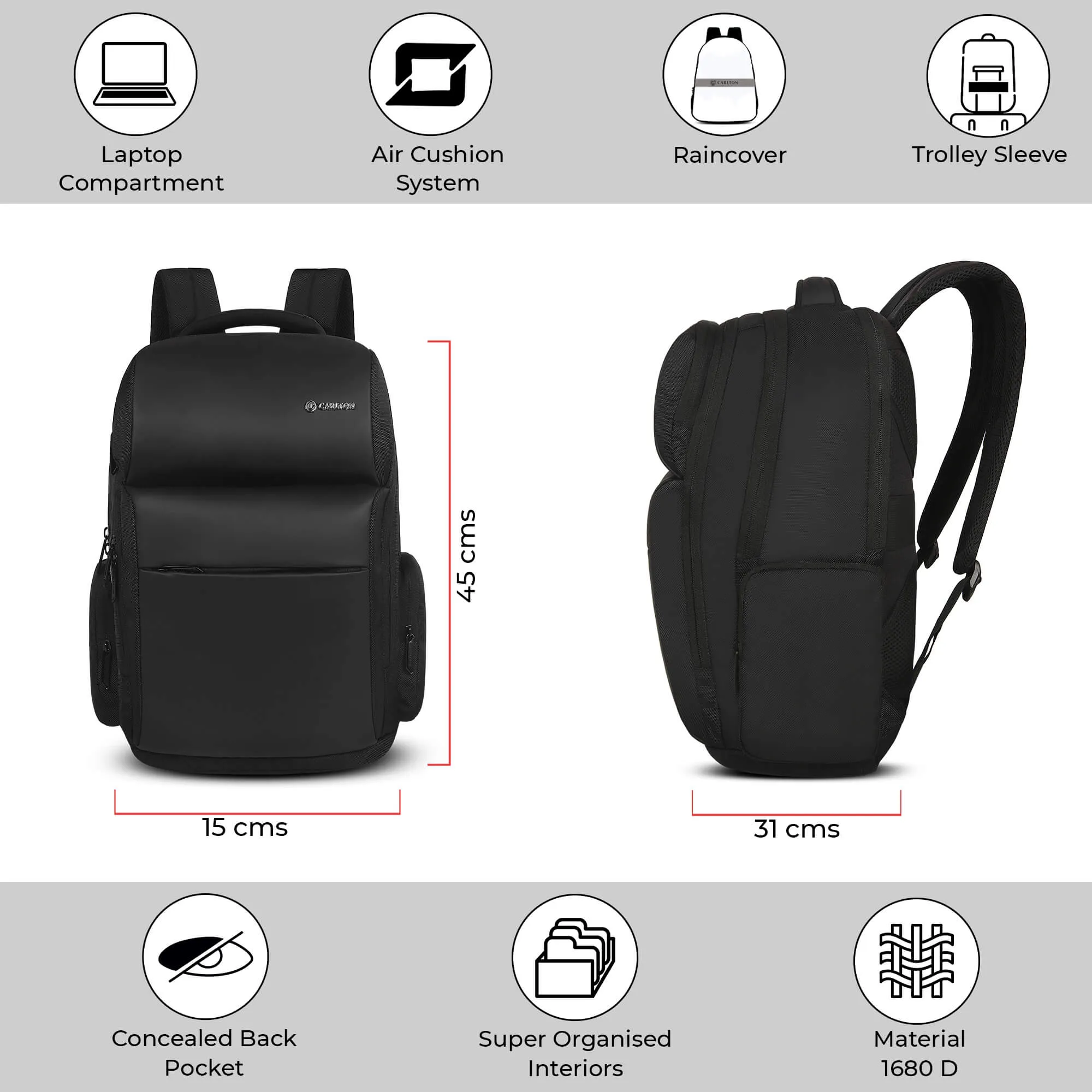 Carlton Dorset Laptop backpack
