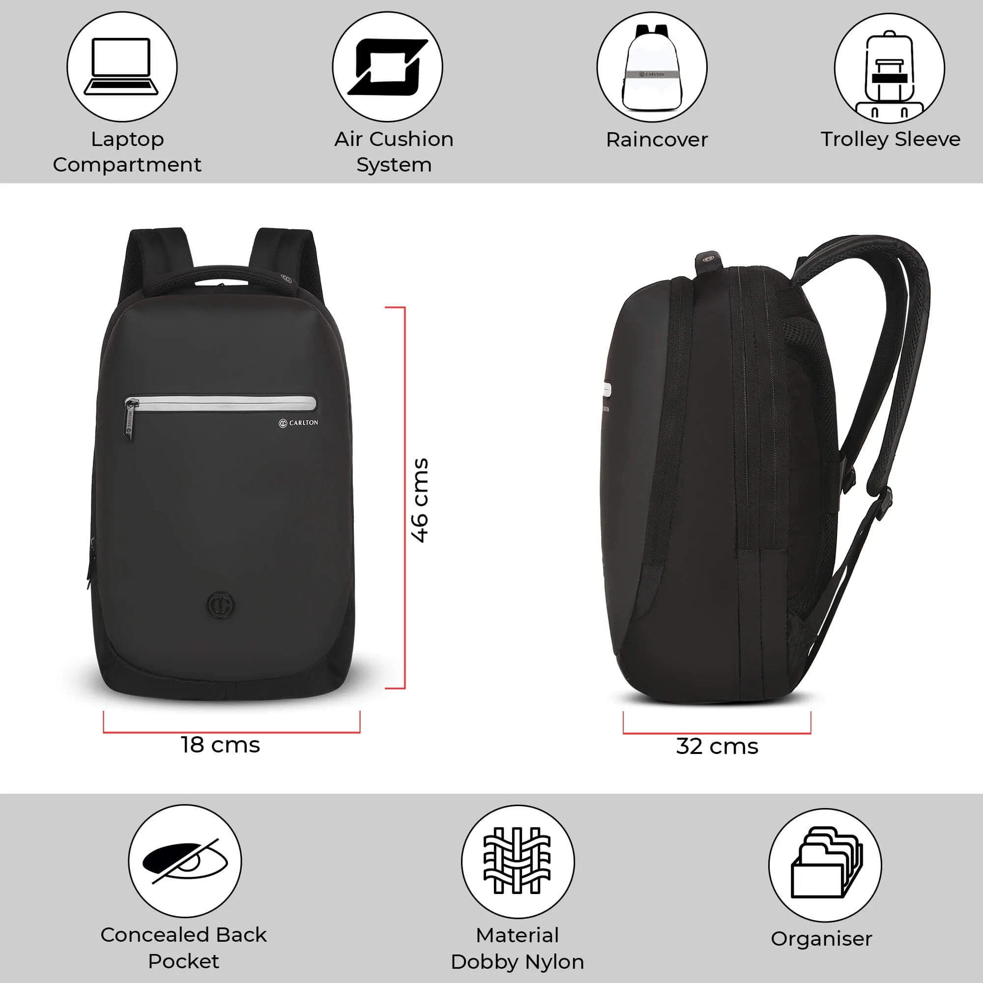 Carlton Dorset Laptop backpack