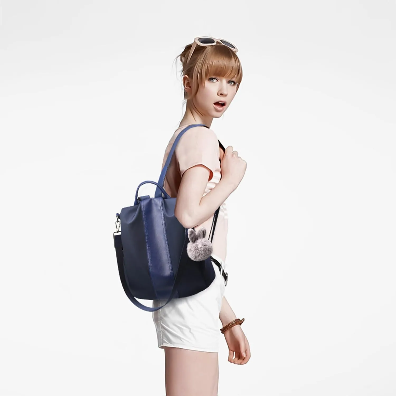 CHARMORE Women Backpack Purse Waterproof Nylon Anti-theft Rucksack Shoulder Bags
