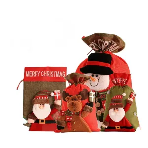 Christmas Gift Bags 1PC Xmas Santa Gifts Sack