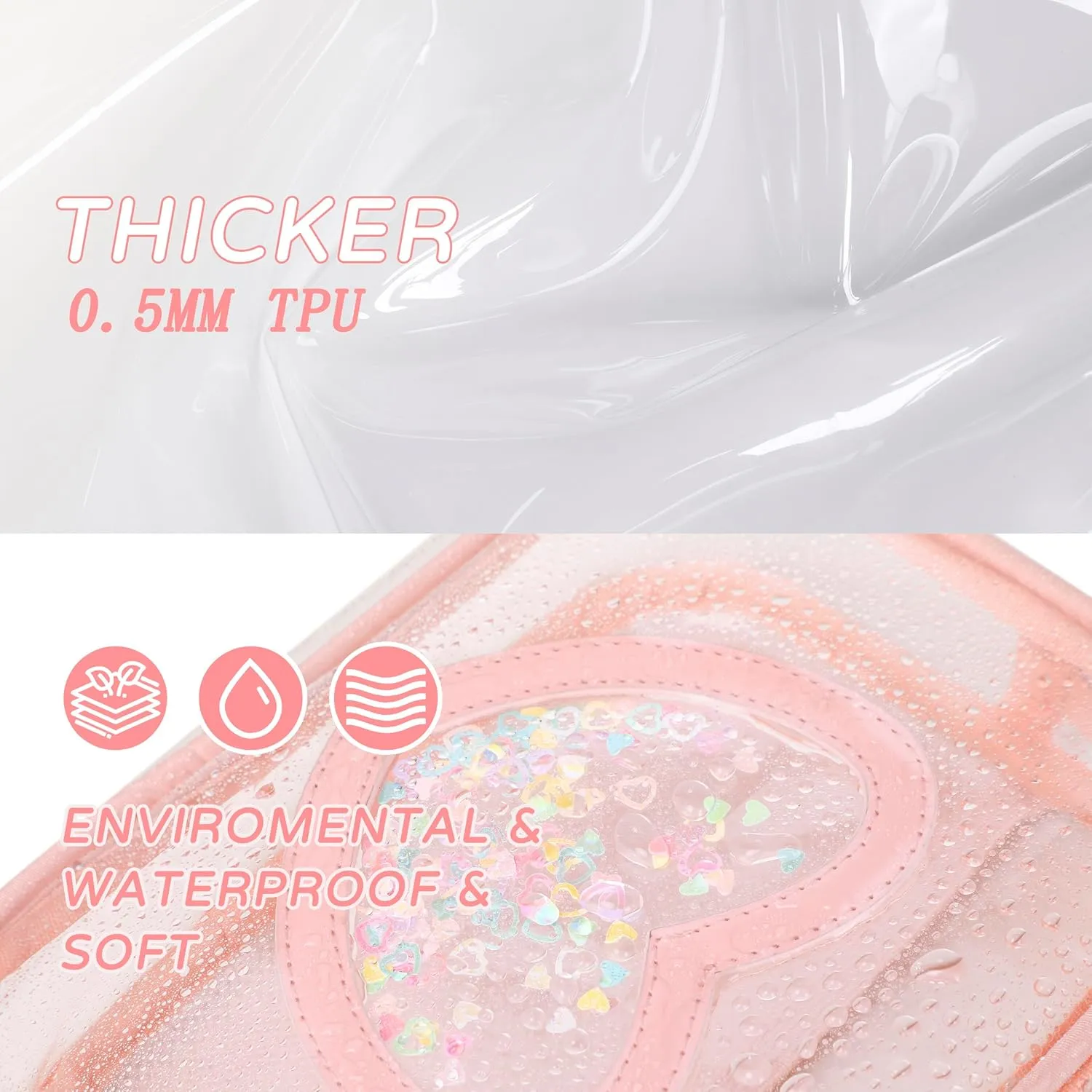 Clear Crossbody Bag for Women Girls Kids Purse Toddlers Shoulder Messenger Handbags Transparent Bags Wallet Pouch
