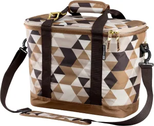 CleverMade Collapsible Insulated Cooler Bag – 24 Can Leakproof Soft Cooler for Beach, Travel, Car – Shoulder Strap, Bottle Opener – Desert Camo