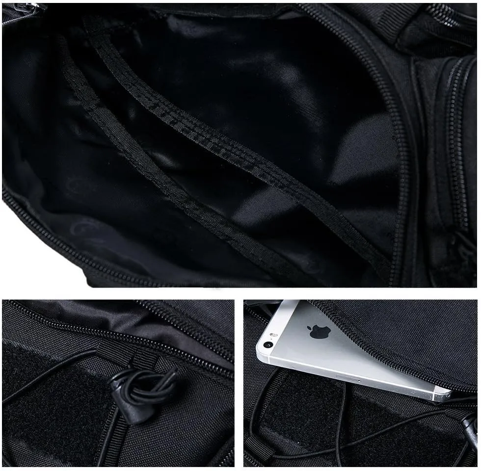 CREATOR Tactical Waist Pack Military Fanny Pack for Men Outdoor Army Waist Bag Large Waist Pack for Daily Life Cycling Camping Hiking Hunting Fishing