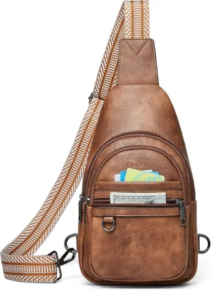 Crossbody Bags for Women Sling Bag Fanny Pack Casual Daypacks Small Backpack Chest Travel Purse Anti Theft