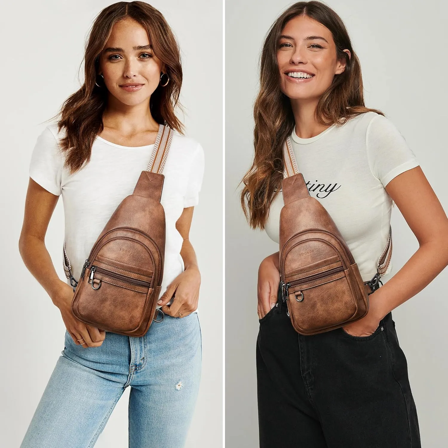Crossbody Bags for Women Sling Bag Fanny Pack Casual Daypacks Small Backpack Chest Travel Purse Anti Theft