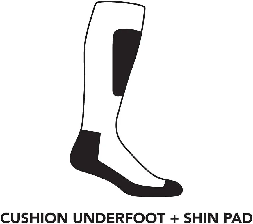 Darn Tough Men's Edge Thermolite OTC Midweight with Padded Shin Ski and Snowboard Sock (Style 8020) -