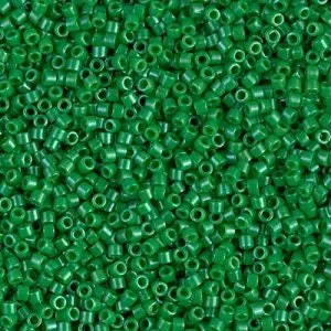 DB 655, Dyed Kelly Green-Opaque - Size 11 - 5 grams - Japanese Cylinder Seed Beads - Retail & Wholesale