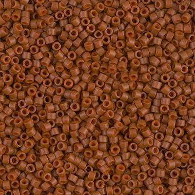 DB 794, Dyed Opaque Matte Sienna Brown - Miyuki Delica Beads - Size 11 - 5 grams - Japanese Cylinder Seed Beads - Retail & Wholesale