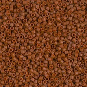 DB 794, Dyed Opaque Matte Sienna Brown - Miyuki Delica Beads - Size 11 - 5 grams - Japanese Cylinder Seed Beads - Retail & Wholesale
