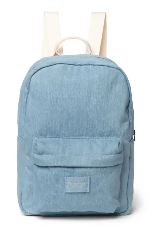 Denim Solid Midi Backpack