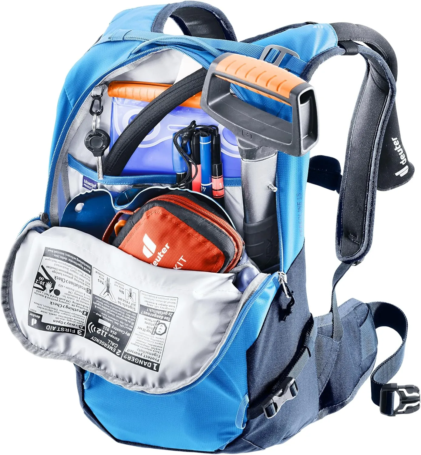 deuter Freecline 15 Ski Backpack, neptune-nightblue