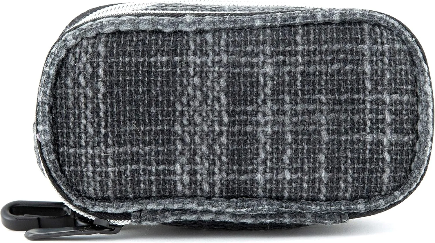 DIME BAGS - Pod Padded Travel Case with Keychain Clip - Protective Hemp Pouch with Padded Interior (6 Inch, Black)