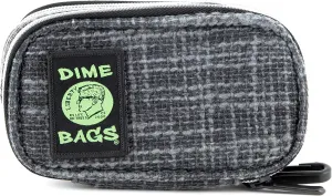DIME BAGS - Pod Padded Travel Case with Keychain Clip - Protective Hemp Pouch with Padded Interior (6 Inch, Black)