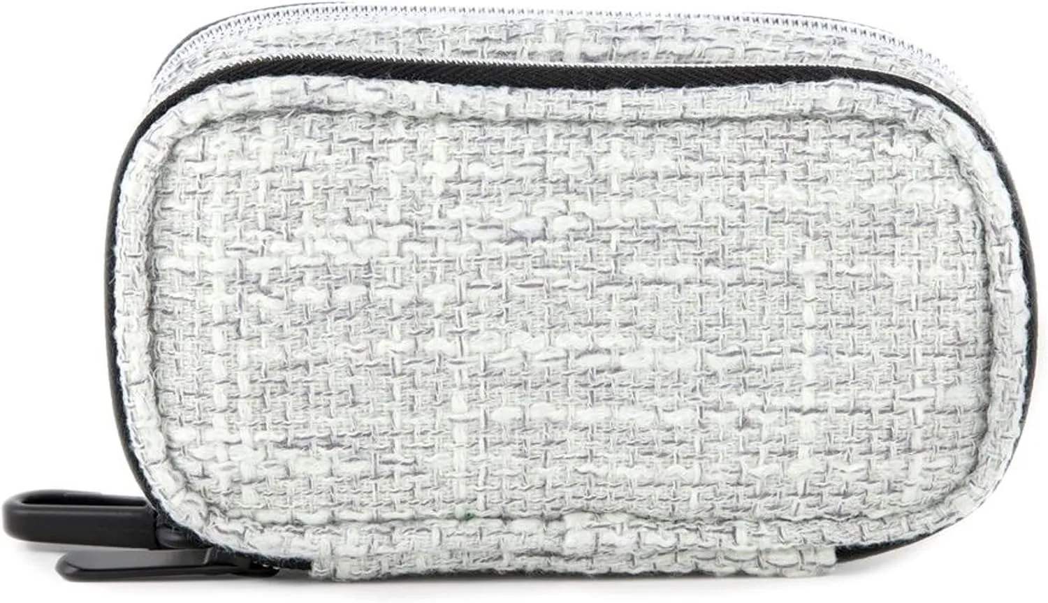 DIME BAGS - Pod Padded Travel Case with Keychain Clip - Protective Hemp Pouch with Padded Interior (6 Inch, Grey)
