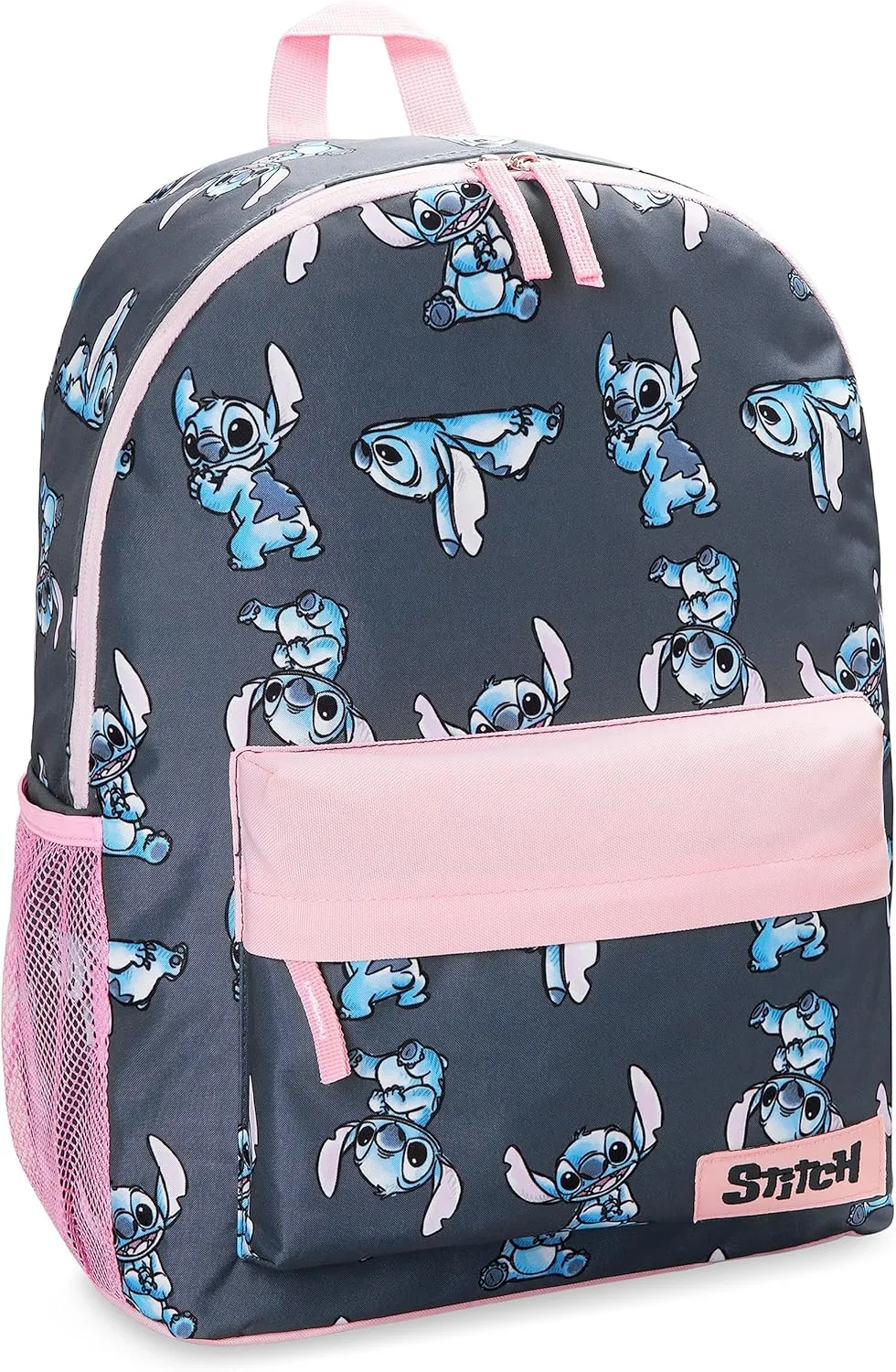 Disney Backpack for Girls, Stitch School Bags for Girls (Navy/Pink)