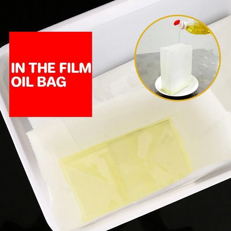 Disposable Greaseproof Paper Bags 100PCS 3Sizes White