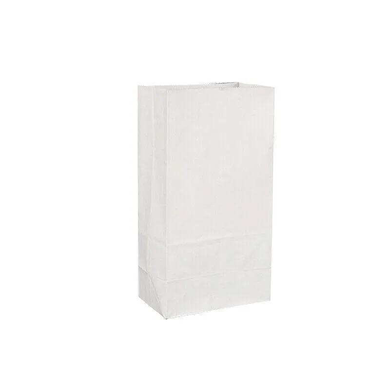 Disposable Greaseproof Paper Bags 100PCS 3Sizes White