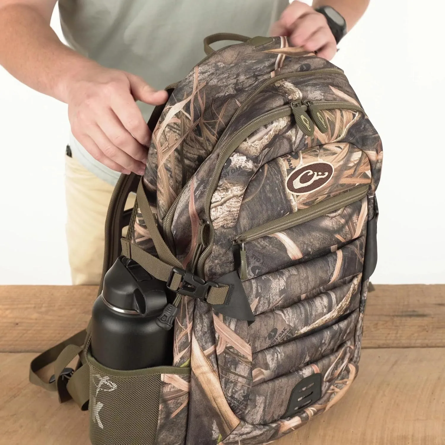 Drake Waterfowl Camo Daypack Mossy Oak Bottomland One Size Fits Most (DA1011-006)
