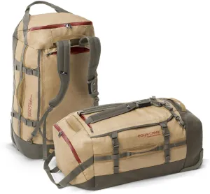 Eagle Creek Cargo Hauler 110L Rolling Duffle Bag with Wheels and Handle, Tuck-Away Backpack Straps, Easy-Access End Pocket & U-Lid Main Compartment, Safari Brown