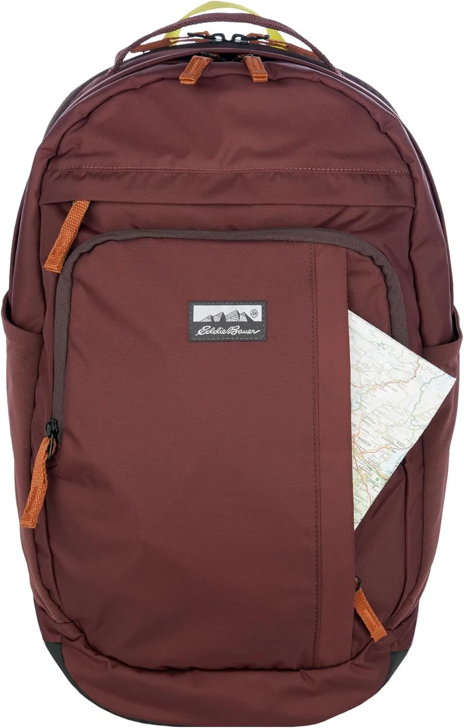 Eddie Bauer Venture Backpack with Organization Compartments and Hydration/Laptop Compatible Sleeve, Redwood/Antique Gold, 30L