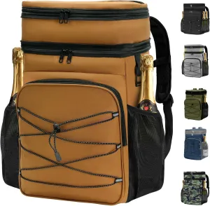 Expandable Backpack Coolers Insulated Leak Proof - 36/48 Cans Double Deck Cooler Backpack Waterproof - Soft Lightweight Portable Cooler Bag for Beach Picnic Camping Men and Women