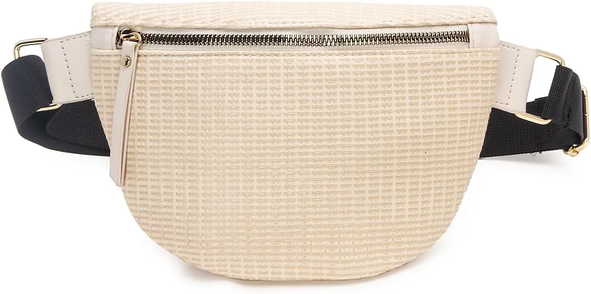Fanny Packs for Women Embossed Lightweight Waist Pack Zipper Crossbody Belt Bag Sport Pack for Running Hiking Travel Workout