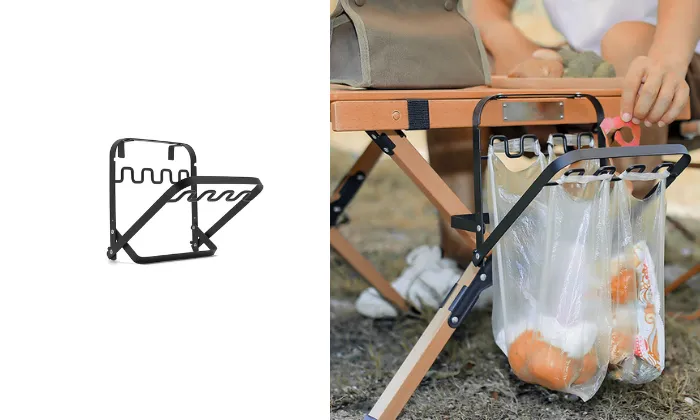 Foldable Outdoor Garbage Rack