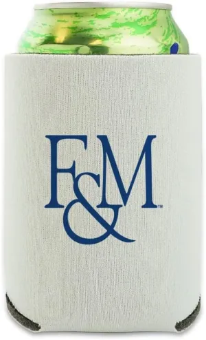Franklin & Marshall College Secondary Logo Can Cooler - Drink Sleeve Hugger Collapsible Insulator - Beverage Insulated Holder