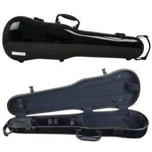 GEWA Air 1.7 Shaped Violin Case 4/4 Black Gloss with Subway Handle
