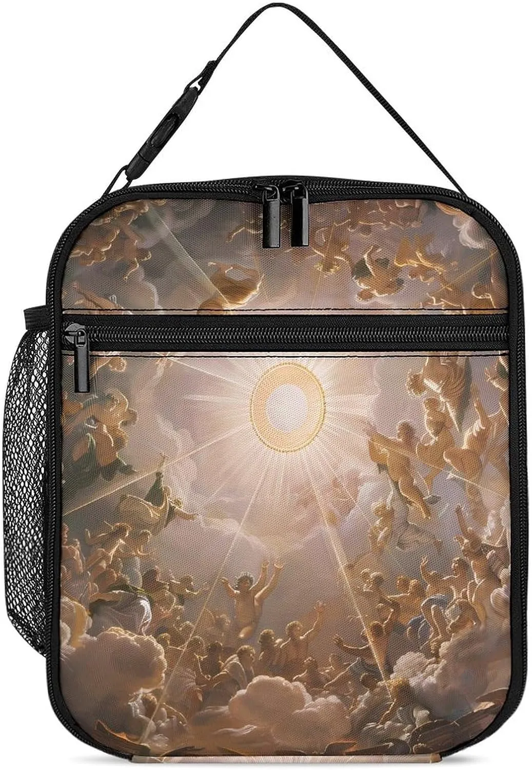 Gods Greek Mythology Insulated Lunch Bag Leakproof Insulated Cooler Bag with Handbags Side Pocket for Adults