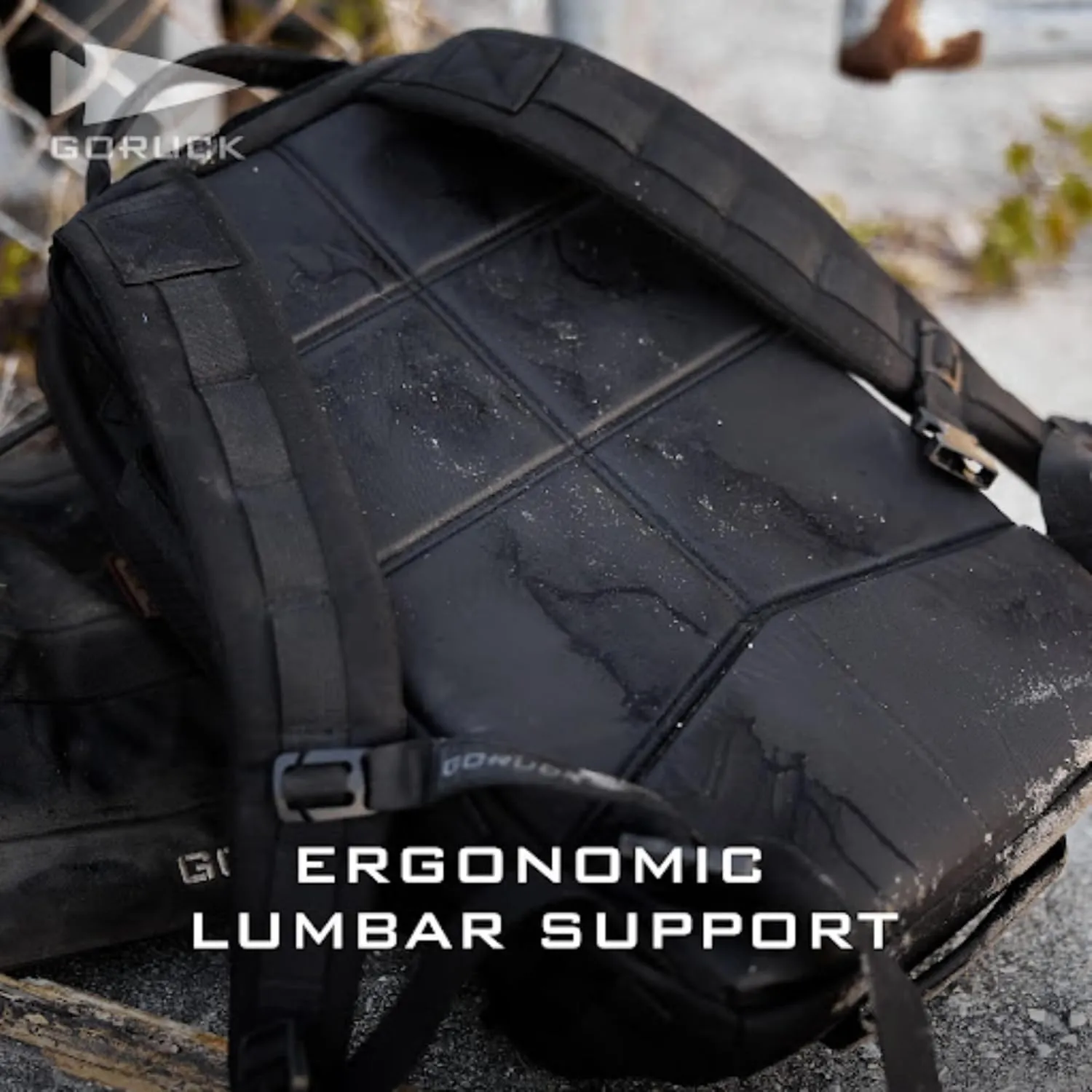 GORUCK Rucker 4.0 20L Black - Purpose Built Rucking Backpack, Military Weight Training Rucksack w/Ruck Plate Pocket and Extra Padded Straps