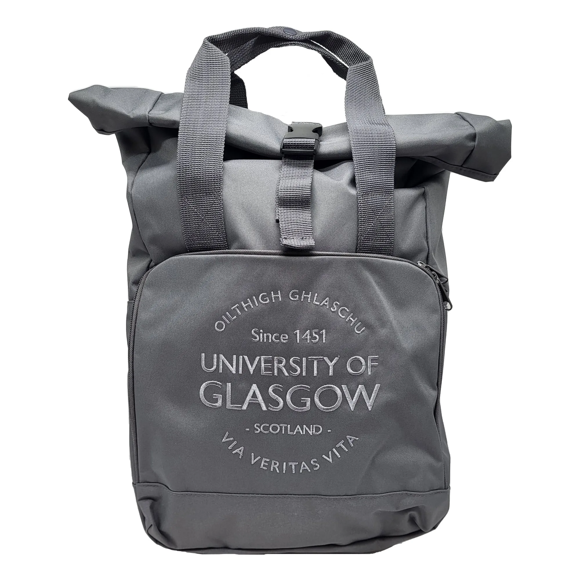 Graphite Grey Roll Top Backpack