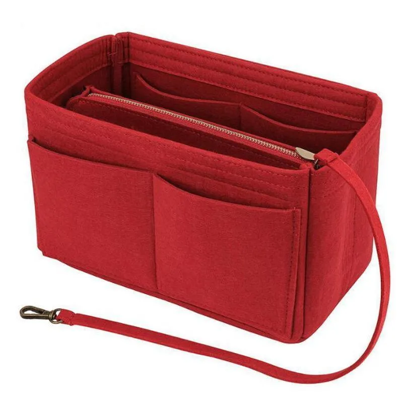 Handbag Insert 1PC 4Colours 3Sizes Felt Tote Purse Pouch
