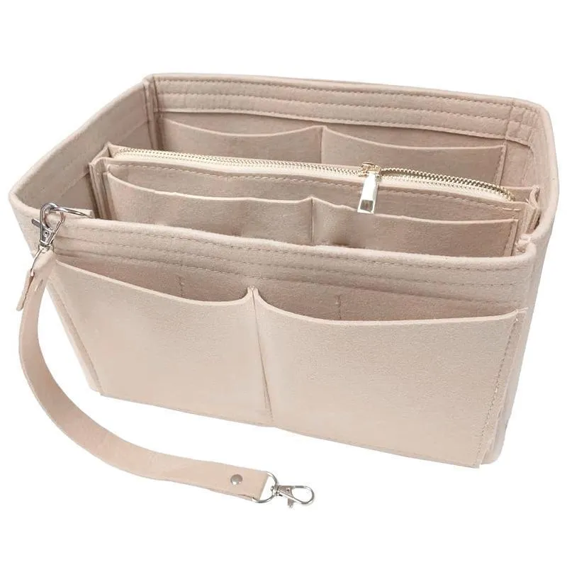 Handbag Insert 1PC 4Colours 3Sizes Felt Tote Purse Pouch