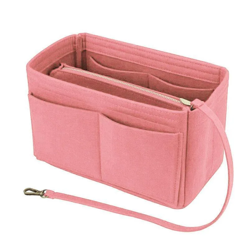 Handbag Insert 1PC 4Colours 3Sizes Felt Tote Purse Pouch