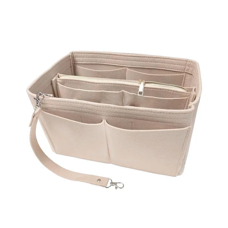 Handbag Insert 1PC 4Colours 3Sizes Felt Tote Purse Pouch