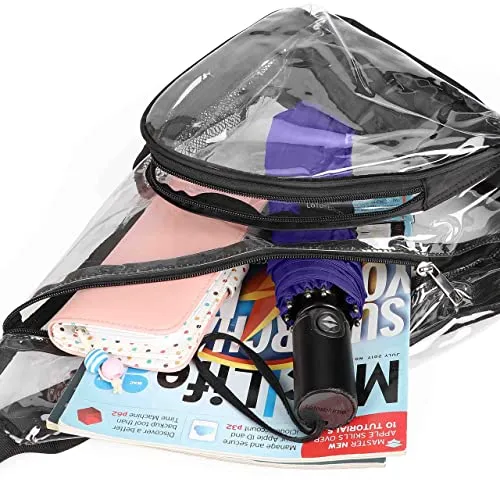 HULISEN Clear PVC Sling Bag, Adjustable Strap