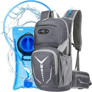 Hydration Backpack for Men Women，Lightweig Hiking Backpack Waterproof Hydration Packs with 3L Water Bladder