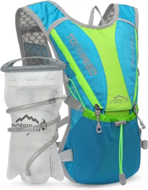 Hydration Pack Backpack，IX INOXTO Running Hydration Vest with 1.5L ( 50 oz) Water Bladder for Men Women，Lightweight Water Backpack for Hiking Cycling Climbing Camping