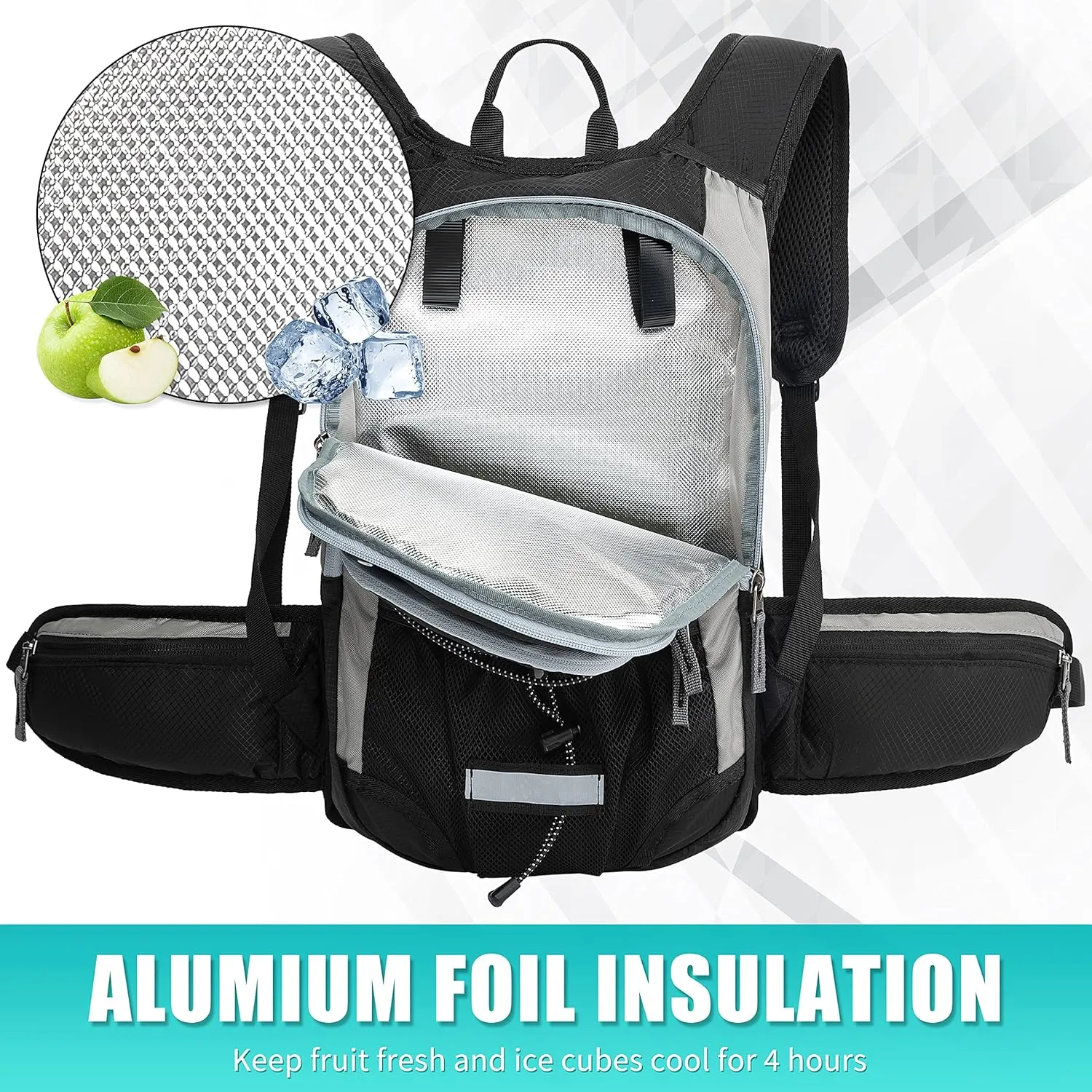 Hydration Pack Hiking Water Backpack - Miracol Insulated Water Bag with 2L Bladder