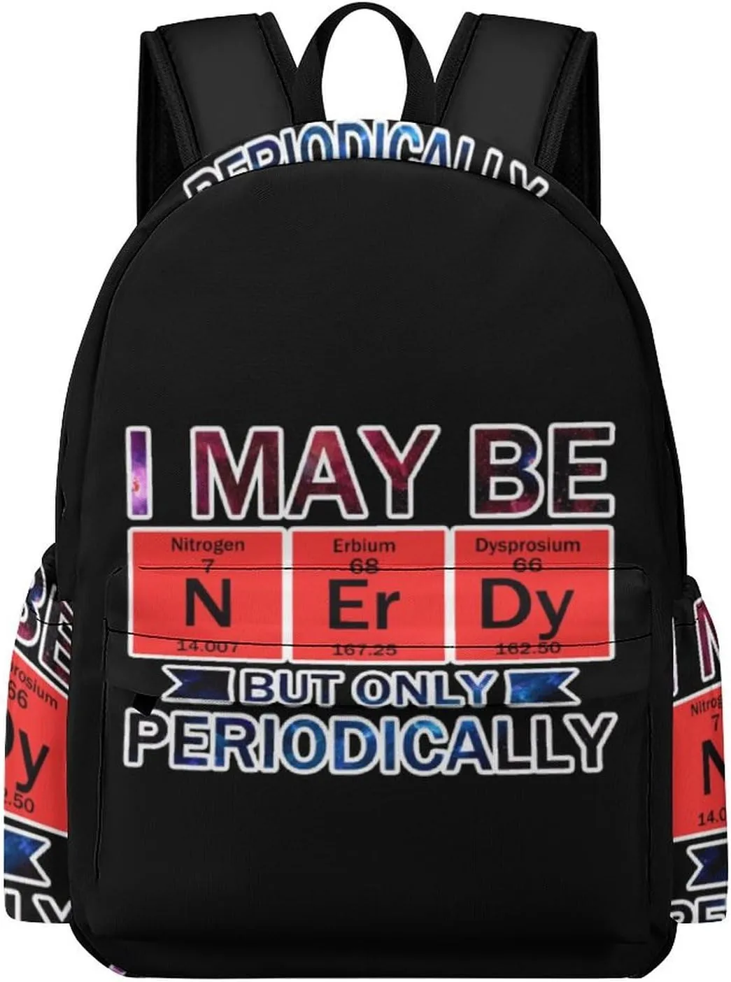 I May Be Nerdy But Only Periodically Laptop Backpack for Women Men Cute Shoulder Bag Printed Daypack for Travel Sports Work
