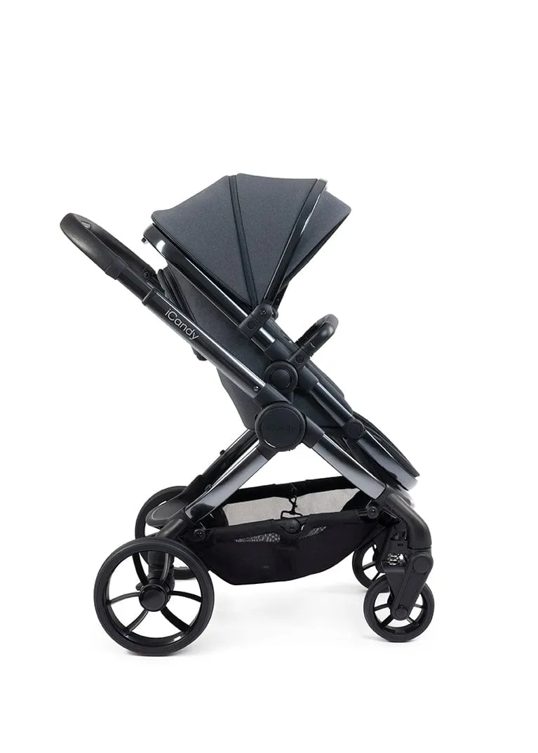 iCandy Peach 7 Complete Bundle - Phantom / Dark Grey (Black Parasol)