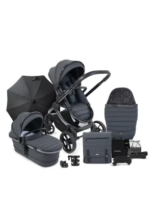iCandy Peach 7 Complete Bundle - Phantom / Dark Grey (Black Parasol)