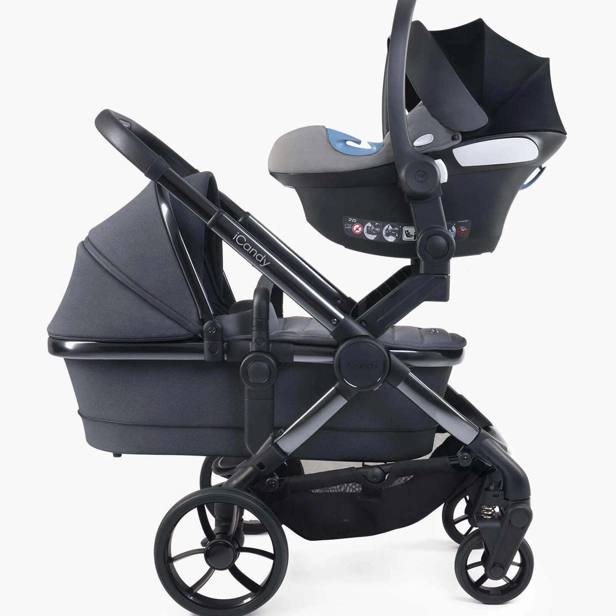 iCandy Peach 7 Double Complete Cybex Travel System in Truffle