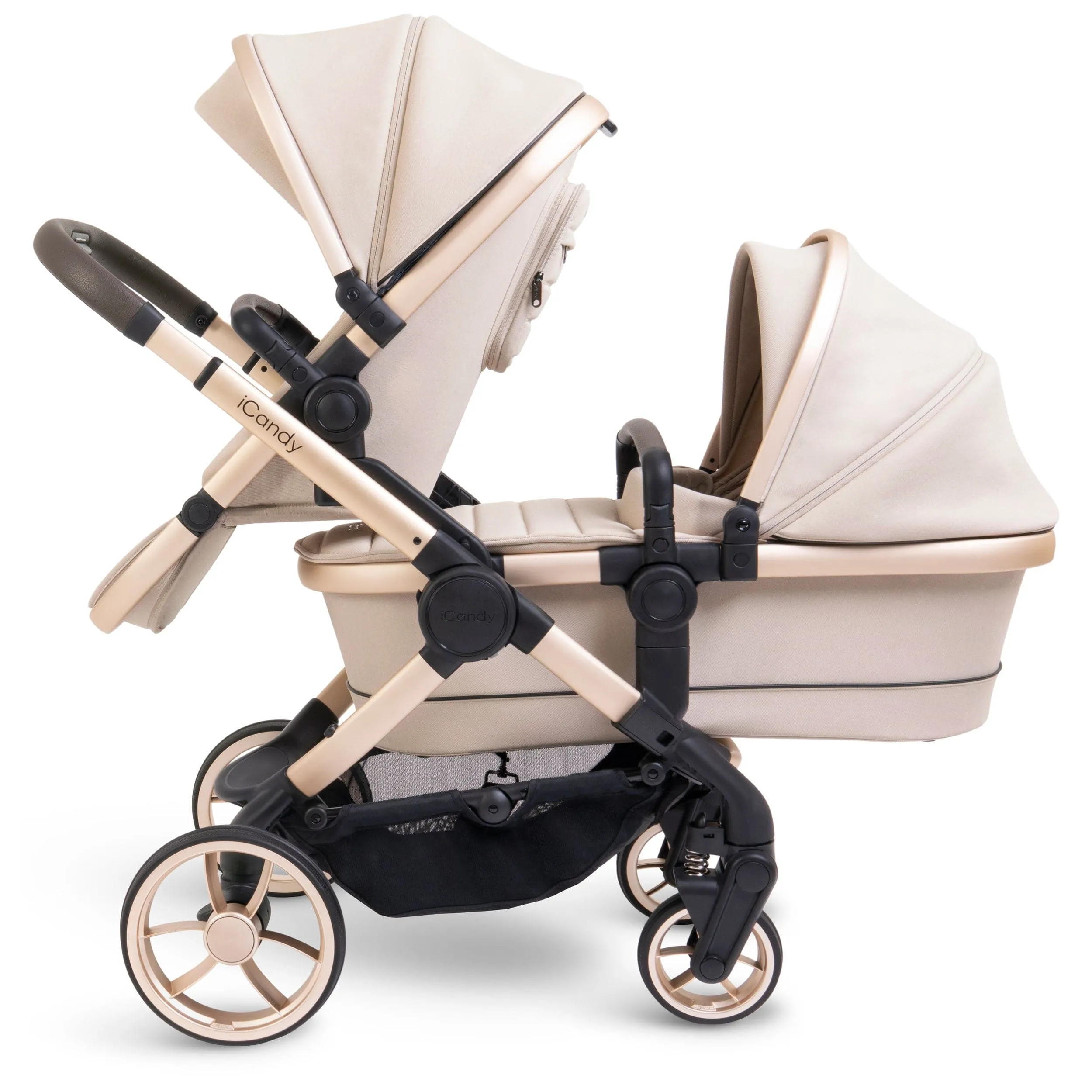 iCandy Peach 7 Double Complete Maxi-Cosi Travel System in Biscotti