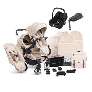 iCandy Peach 7 Double Complete Maxi-Cosi Travel System in Biscotti